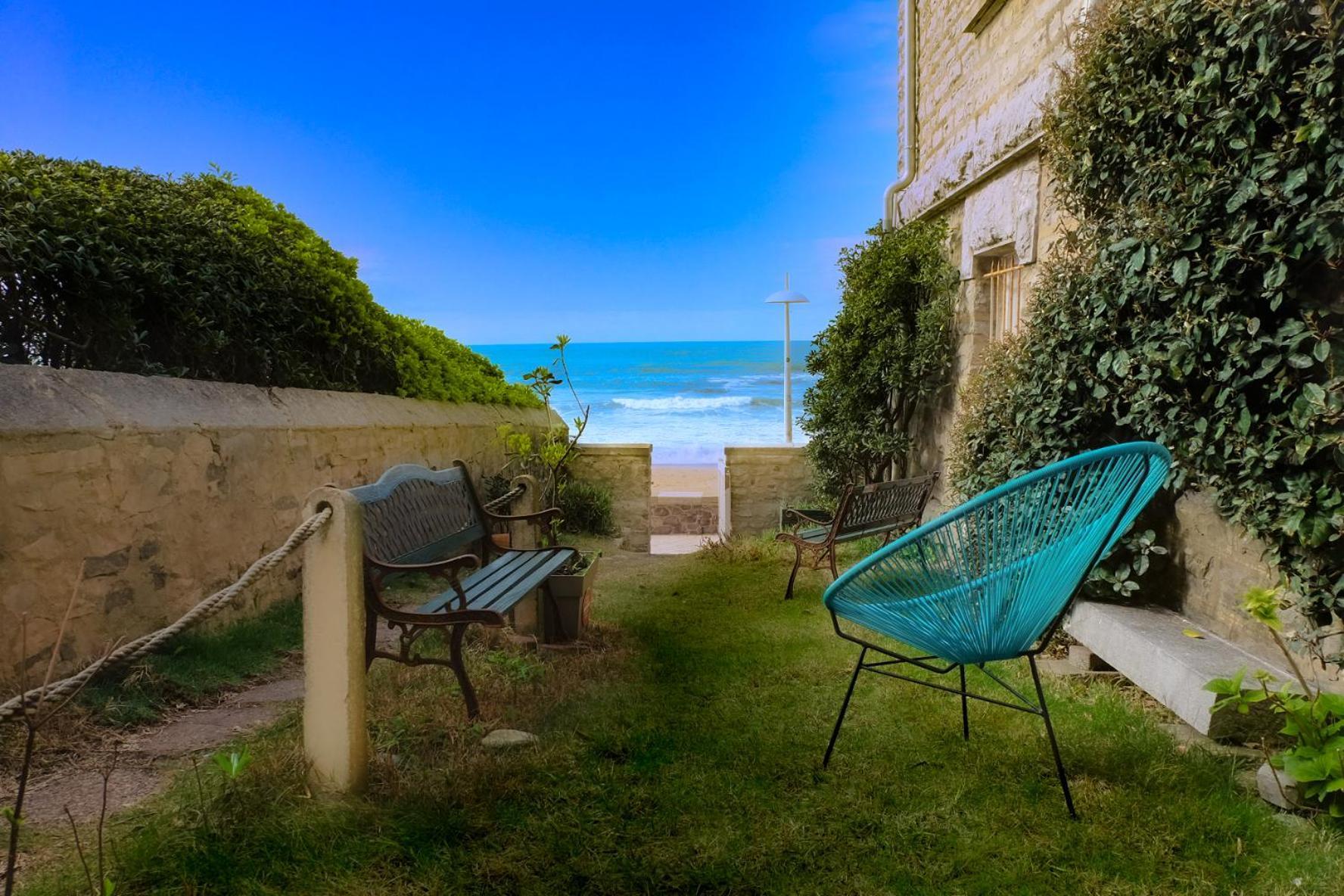 Magnifique Appartement Avec Terrasse, Parking Et Vue Sur L'Ocean Pour 5 Μπιαρίτζ Εξωτερικό φωτογραφία